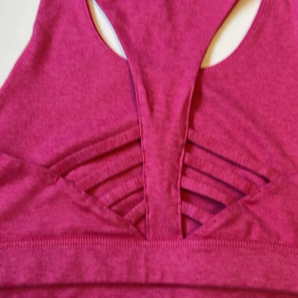 Peloton Fuchsia Racerback Sports Bra - Picture 4 of 4